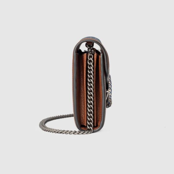 Túi Gucci Dionysus Mini Chain Bag Blue 401231 2KQFN 4483 - Ảnh 4