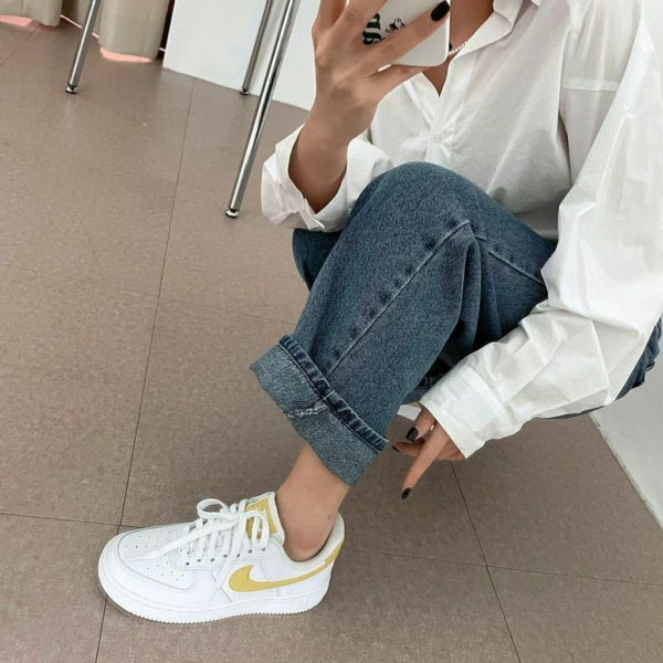 Giày Nike Wmns Air Force 1 '07 'Saturn Gold' 315115-170 - Ảnh 5