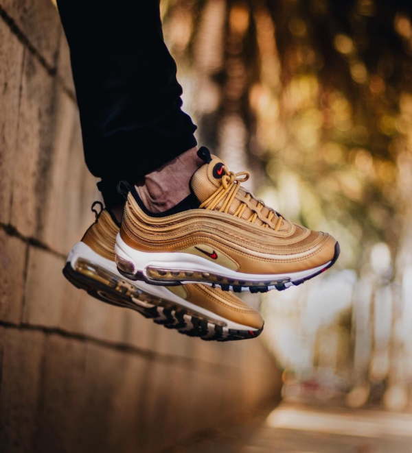 Giày Nike Air Max 97 OG QS 'Metallic Gold' 884421-700 - Ảnh 6