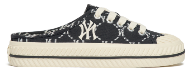 Giày Mlb Mule Dia Monogram 'Black White' 3AMUMDA2N-50BKS