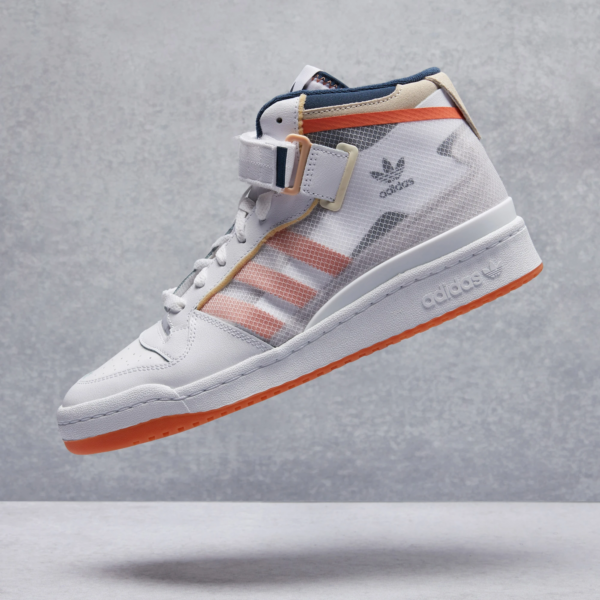 Giày Adidas Forum Mid TT 'White Acid Orange' FY4707 - Ảnh 4