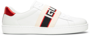 Giày Gucci Stripe Leather Sneaker 'White Red Black' 523469 0FIV0 9091