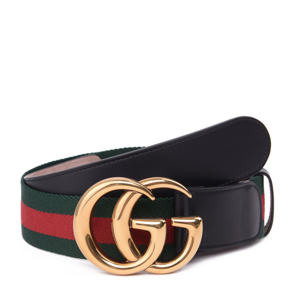 Thắt Lưng Gucci Double Buckle Web Belt 409416-HE21T-8476 - Ảnh 4