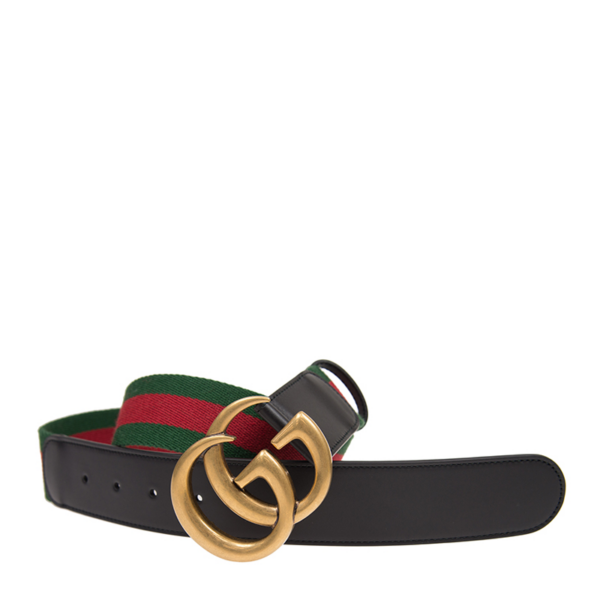 Thắt Lưng Gucci Double Buckle Web Belt 409416-HE21T-8476 - Ảnh 3