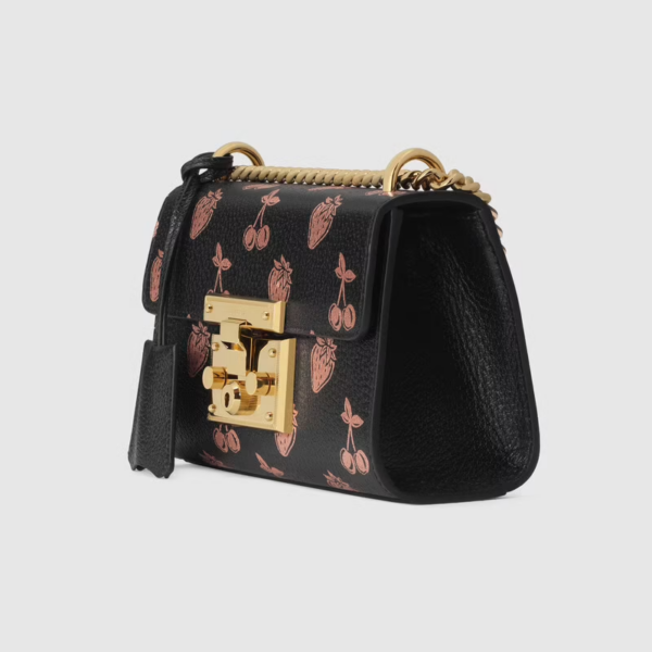 Túi Gucci Padlock Small Berry Shoulder Black Leather 409487-1T5ZG-1170 - Ảnh 4