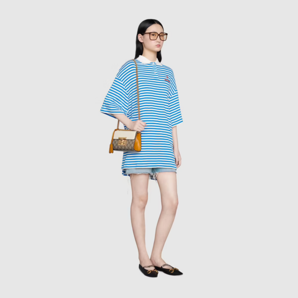 Túi Gucci Padlock Small Shoulder GG Supreme Canvas 409487-KLQJG-9763 - Ảnh 5