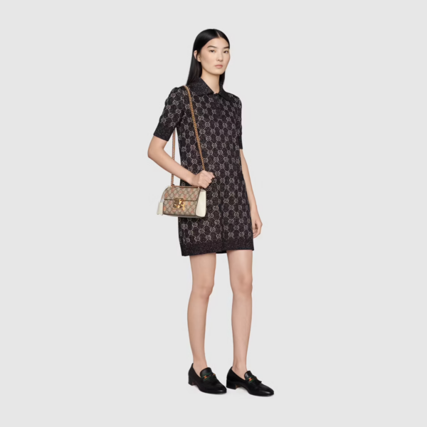 Túi Gucci Padlock Small Berry Shoulder GG Supreme Canvas 409487-UM6AG-8295 - Ảnh 5