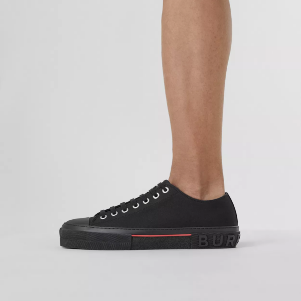 Giày Burberry Logo Detail Cotton 'Black' 80523421 - Ảnh 5