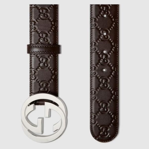 Thắt Lưng Gucci Signature Leather Belt 411924-CWC1N-2140 - Ảnh 3