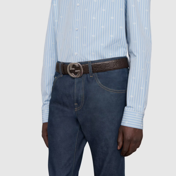 Thắt Lưng Gucci Signature Leather Belt 411924-CWC1N-2140 - Ảnh 2