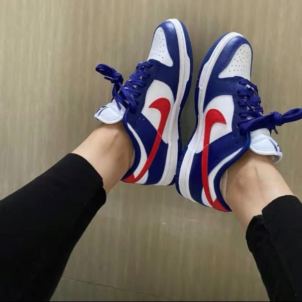 Giày Nike Dunk Low White and University Red 'Multicolor' DD1503-119 - Ảnh 4