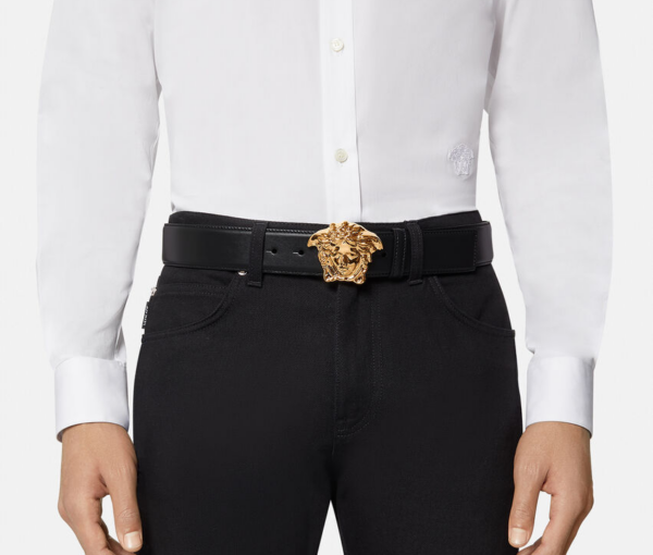 Thắt Lưng Versace LA Medusa Leather Belt DCU4140-DVTP1-KVO41 - Ảnh 3