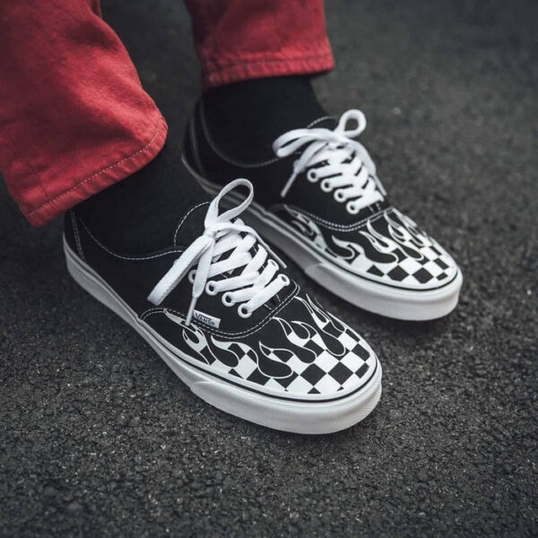 Giày Vans Authentic 'Checker Flame' VN0A38EMRX8 - Ảnh 2
