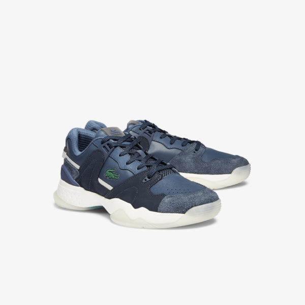 Giày Lacoste Mens T-Point Leather And Suede Trainners RZ0101M51C-ND1 - Ảnh 5