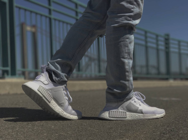 Giày Adidas NMD XR1 'Triple White' BY9922 - Ảnh 4