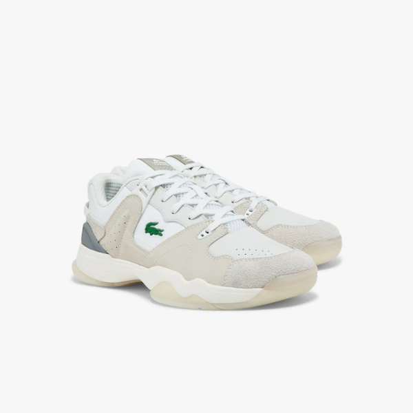 Giày Lacoste Men's T-Point Leather and Suede Trainers RZ0101M51C-18C - Ảnh 2