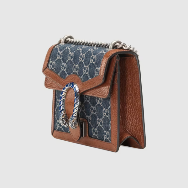 Túi Gucci Dionysus Mini Dark Blue And Brown Leather 421970-2KQFN-4483 - Ảnh 4
