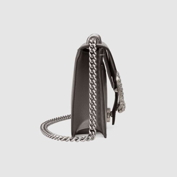 Túi Gucci Grey Dionysus Leather Mini Bag Dusty Grey Leather 421970 CAOGN 1293 - Ảnh 6