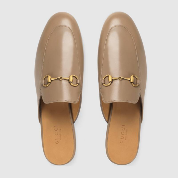 Giày Gucci Women  Princetown Leather Slipper  423513 C9D00 2606 - Ảnh 5