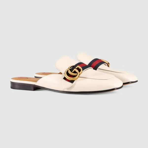 Giày Gucci Peyton Slippers White 423694-DKHC0-9061 - Ảnh 2