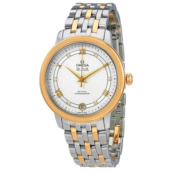 Đồng Hồ Omega Co-Axial 'Silver Diamond' 424-20-33-20-52-001