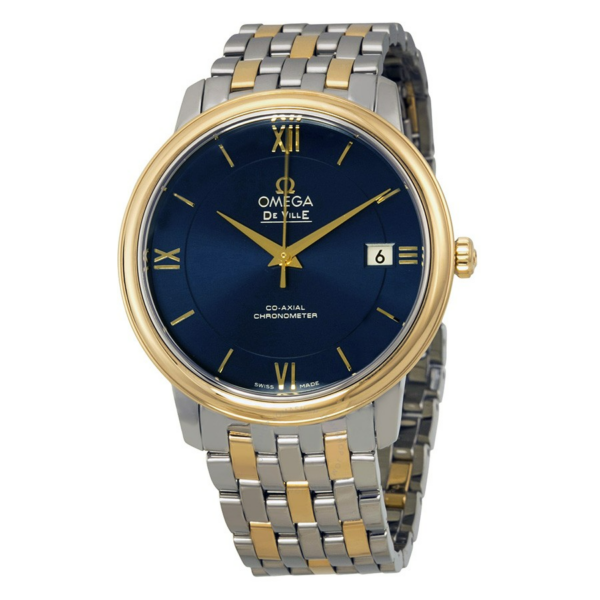 Đồng Hồ Omega De Ville Prestige 'Gold Blue' 424-20-33-20-53-001 - Ảnh 2