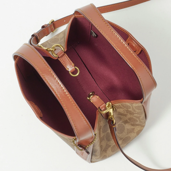 Túi Coach Hadley Signature Shoulder Hobo Bag 79251 B4NQ4 - Ảnh 5