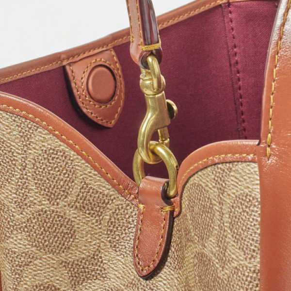 Túi Coach Hadley Signature Shoulder Hobo Bag 79251 B4NQ4 - Ảnh 7