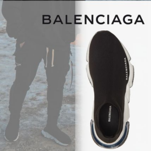 Alternative view of Giày Balenciaga Speed Trainer 'Clear Sole Black' 607544 W05GG 1010
