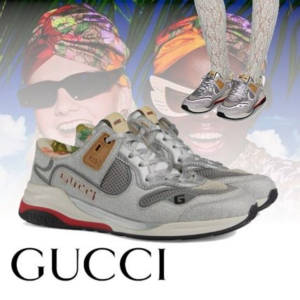 Alternative view of Giày Gucci Wmns Ultrapace 'Silver Red' 602228-HW910-8161