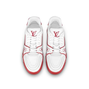 Alternative view of Giày Louis Vuitton Trainer Monogram 'White Red' 1A8SK2