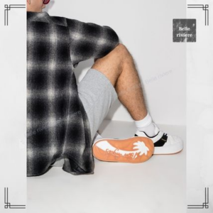 Alternative view of Giày Palm Angels Logo-Print Low-Top Sneakers PMIA051R21LEA0020110