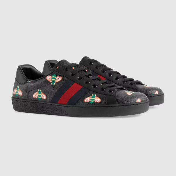 Giày Gucci Bee Print Ace Sneaker ‎429445-UIE10-1095 - Ảnh 4