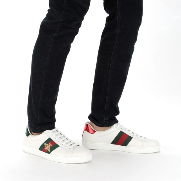 Giày Gucci Ace Embroidered 'Bee' 429446-A38G0-9064 - Ảnh 5