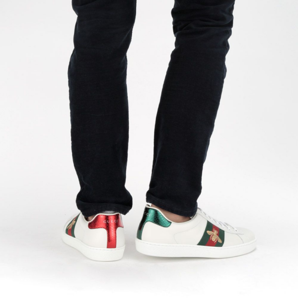 Giày Gucci Ace Embroidered 'Bee' 429446-A38G0-9064 - Ảnh 4
