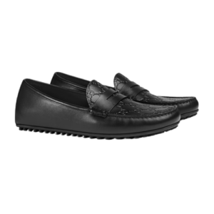 Alternative view of Giày Gucci Signature Driver 'Black' 431063CWD201000