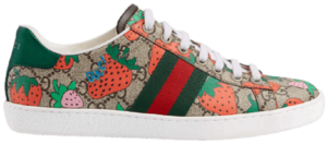 Giày Gucci Wmns Ace 'Strawberry Beige' 433900 G2210 8960