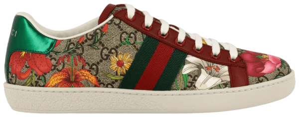 Giày Gucci Wmns Ace GG Supreme Low 'Flora Print Red' 433900-HT520-8490
