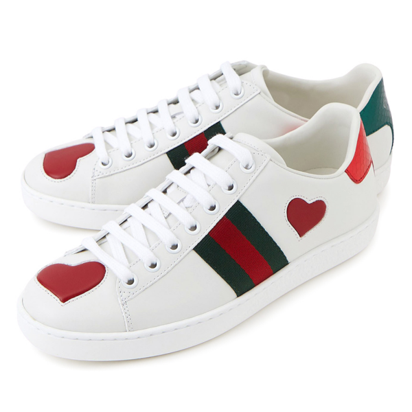 Giày Gucci Wmns Ace Low 'Heart' 435638-02JS0-9074 - Ảnh 5