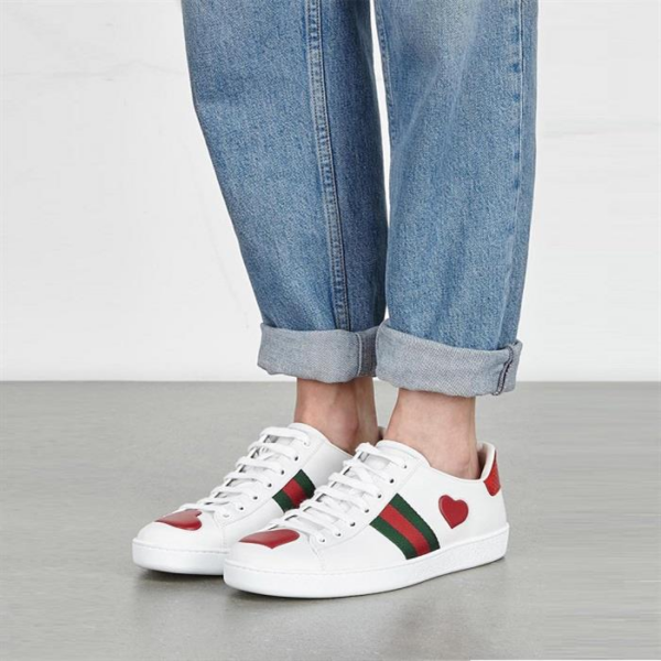 Giày Gucci Wmns Ace Low 'Heart' 435638 A38M0 9074 - Ảnh 2