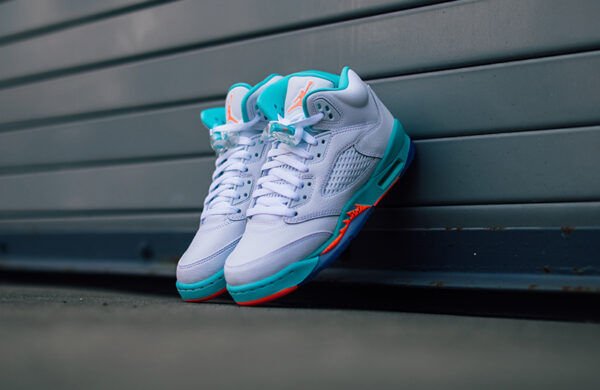 Giày Nike Air Jordan 5 Retro 'Light Aqua' 440892-100 - Ảnh 6