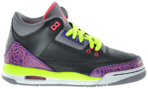 Giày Nike Air Jordan 3 Retro GS 'Black Atomic Red' 441140-039