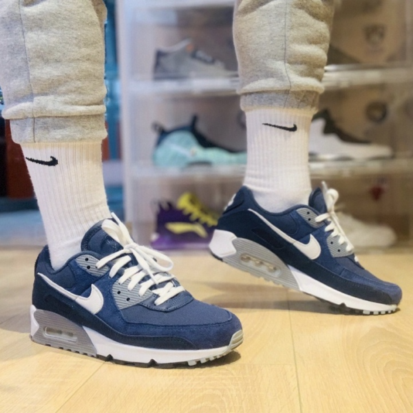 Giày Nike Air Max 90 Premium 'Obsidian' DA1641-400 - Ảnh 2