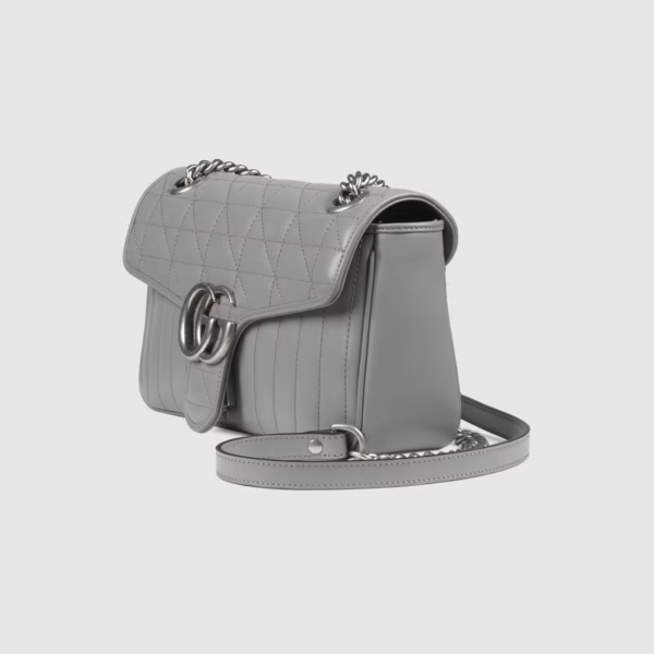 Túi Gucci GG Marmont Small Shoulder Dark Grey ‎443497-UM8AN-1711 - Ảnh 6