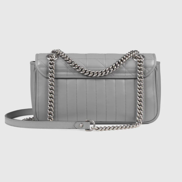 Túi Gucci GG Marmont Small Shoulder Dark Grey ‎443497-UM8AN-1711 - Ảnh 5