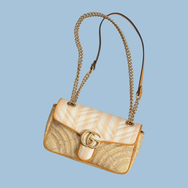Tui Gucci GG Marmont Matelasse Shoulder Bag 'Beige' 443497-UWBKT-8723