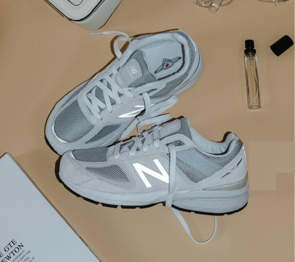 Giày New Balance 990v5 Big Kid 'Nimbus Cloud' GC990NA5 - Ảnh 5