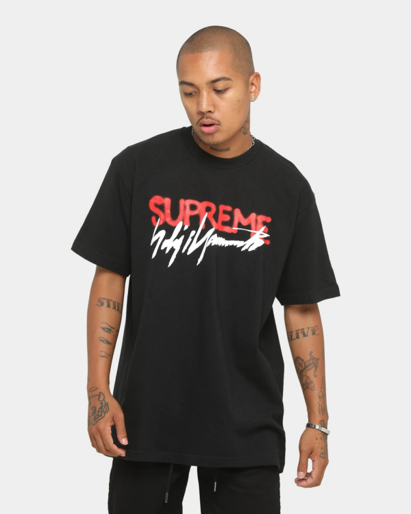 Áo Supreme Yohji Yamamoto Logo Tee Black SUP-YOYLTBK - Ảnh 4