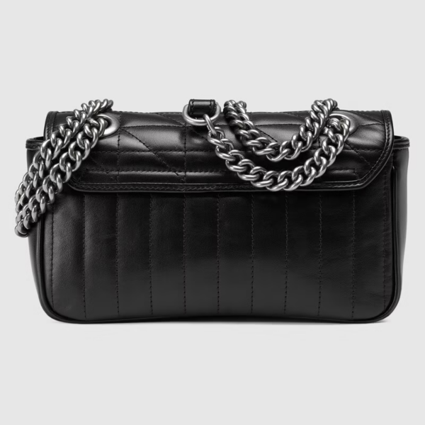 Túi Gucci GG Marmont Mini Shoulder Black Leather 446744-UM8AN-1000 - Ảnh 4