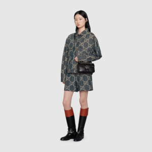 Alternative view of Túi Gucci GG Marmont Mini Shoulder Black Leather 446744-UM8AN-1000